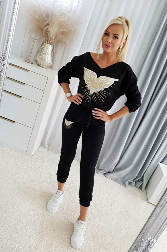 Kadın Uzun Kollu V Yakalı Desenli Viskon Iki Iplik Bluz Ve Pantolon Ikili Takım Kadın Uzun Kollu V Yakalı Desenli Viskon Iki Iplik Bluz Ve Pantolon Ikili Takım