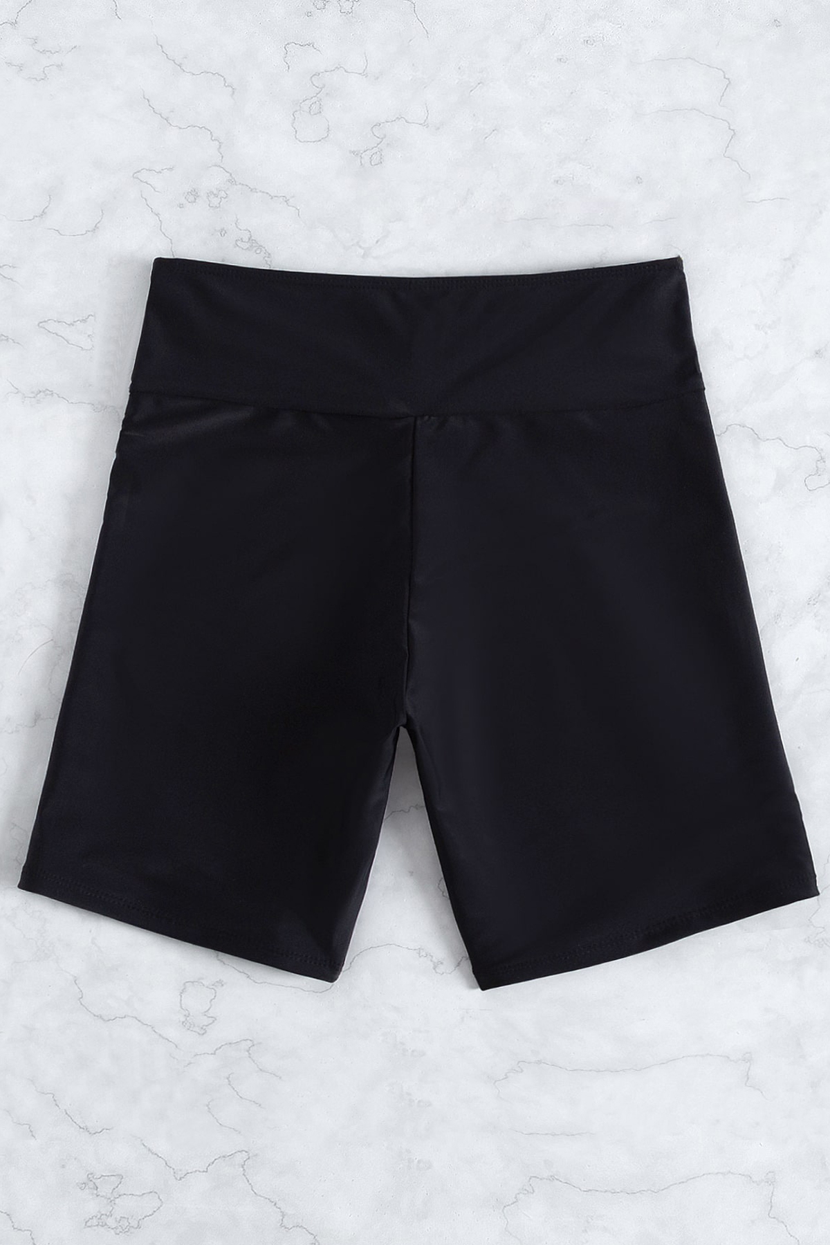 Kadın Siyah Önden Bağcıklı Deniz Şortu Kadın Siyah Önden Bağcıklı Deniz Şortu