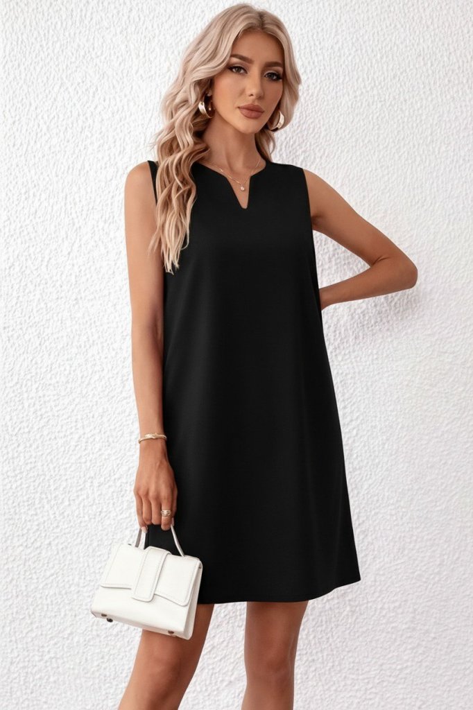 Kadın Askılı V Yakalı Mini Ithal Krep Elbise Kadın Askılı V Yakalı Mini Ithal Krep Elbise