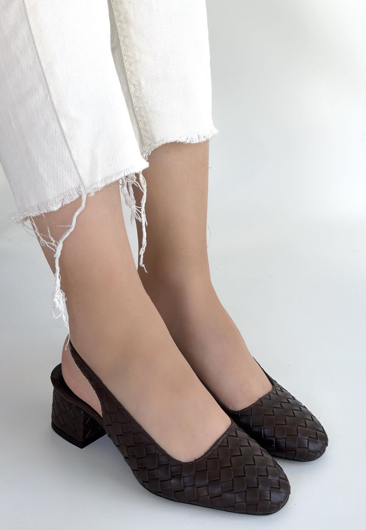 Dier Kahverengi Cilt Topuklu Ayakkabı Dier Kahverengi Cilt Topuklu Ayakkabı