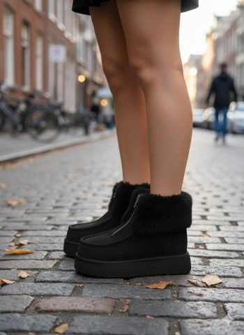 Zinya Siyah Süet Bot