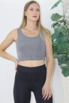 Beli Lastikli Crop Gri – Lks2907.022