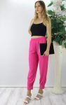 Krinkıl Paça Pensli Pantolon Fuşya – 130.265