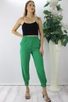 Krinkıl Paça Pensli Pantolon Yeşil – 130.265