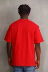 Unisex Baskılı Oversize T-Shirt – Kırmızı