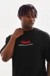 Unisex Baskılı Oversize T-Shirt – Siyah