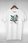 Unisex Baskılı Oversize T-Shirt – Beyaz