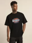 Unisex Baskılı Oversize T-Shirt – Siyah