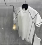 Unisex Karoyaka Dikişli Oversize T-Shirt – Beyaz