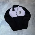 Unisex Uzun Kollu Paraşüt Kumaş Rüzgarlik – Siyah