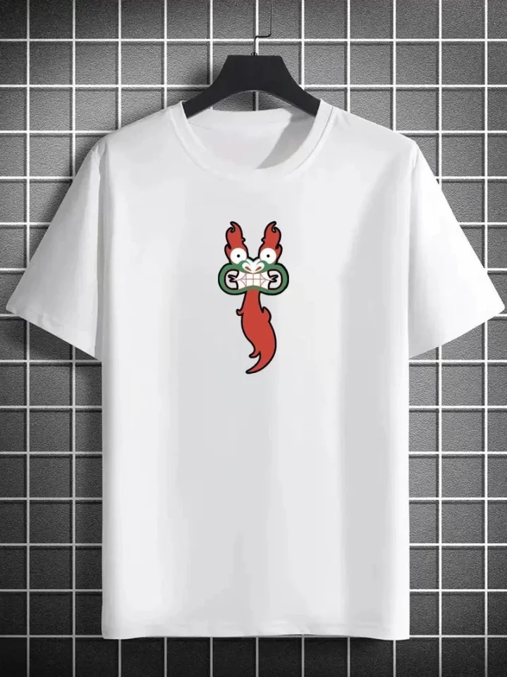 Unisex Bisiklet Yaka Baskılı Oversize T-Shirt - Beyaz Unisex Bisiklet Yaka Baskılı Oversize T-Shirt - Beyaz