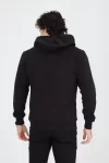 Unisex Tam Fermuarlı Kapşonlu  SweatShirt – Siyah