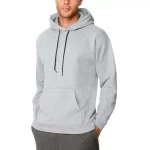Erkek Uzun Kol Kapşonlu Basic Sweatshirt Hoodie – Gri