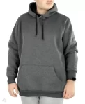 Erkek Uzun Kol Kapşonlu Basic Sweatshirt Hoodie – Füme