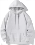 Erkek Uzun Kol Kapşonlu Basic Sweatshirt Hoodie – Gri