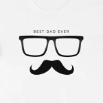 Babalar Günü Baskılı T-shirt – Beyaz