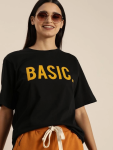 Baskılı T-shirt – Siyah