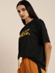 Baskılı T-shirt – Siyah