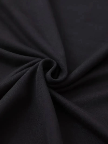 Baskılı Oversize Bisiklet Yaka T-shirt - Siyah