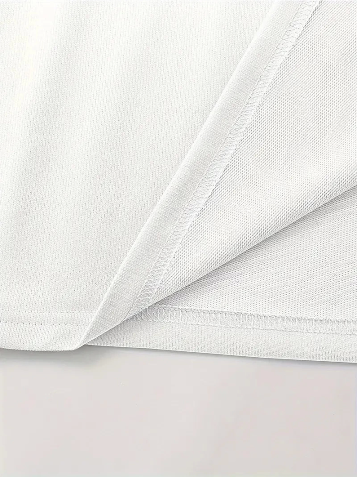 Baskılı Oversize Bisiklet Yaka T-shirt - Beyaz Baskılı Oversize Bisiklet Yaka T-shirt - Beyaz