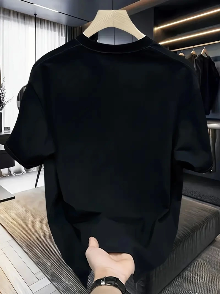 Rahat Bisiklet Yaka Tişört Rahat Bisiklet Yaka Tişört