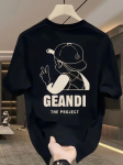 Geniş Kesim Pamuklu Tişört – GANDHI The Project Baskılı