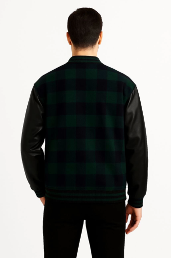 Kolları Suni Deri Içi Astarlı Oduncu Kolej Içi Ceket - Haki