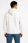 Erkek Üç İplik Kapüşonlu Tam Fermuarlı Kanguru Çepli SweatShirt Hoodie – Beyaz