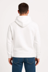 Erkek Üç İplik Kapüşonlu Kanguru Cepli SweatShirt Hoodie – Beyaz