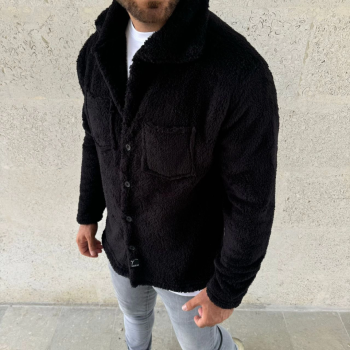 Erkek Pelüş Polar Hırka Gömlek – Yakalı