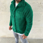 Erkek Pelüş Polar Hırka Gömlek – Yakalı