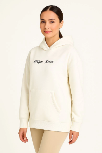 Kapşonlu Sweatshirt – Oversize Üç İplik Şardonlu Hoodie