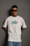 Erkek Sırt Baskılı T-shirt – Beyaz