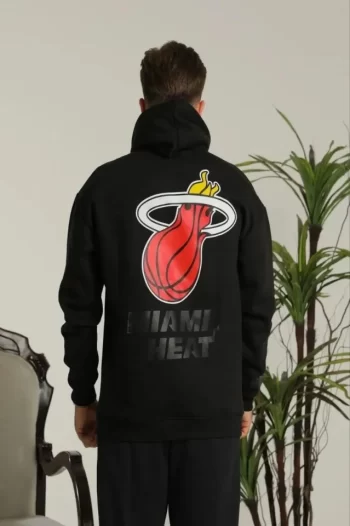 Erkek Oversize Üç İplik Kapüşonlu Sweatshirt –Sırt Ve Ön Baskılı