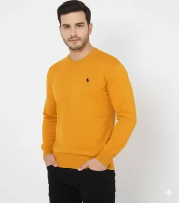 Uzun Kollu Rahat Regular Kalıp - Turuncu