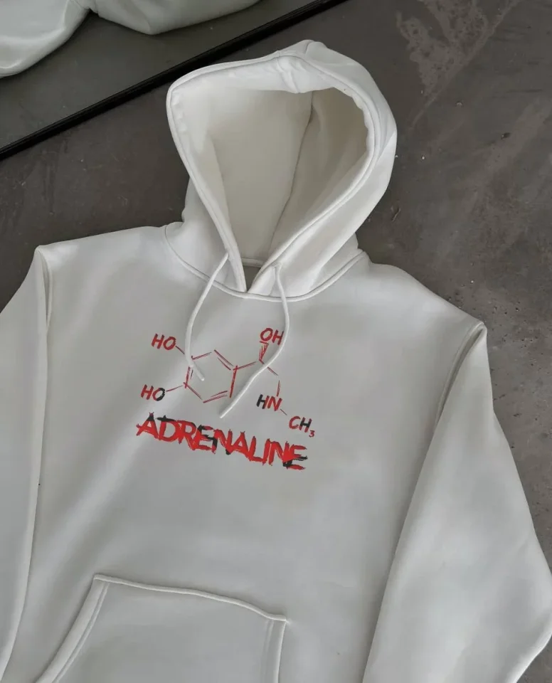 Kışlık Uzun Kol Kapüşonlu SweatShirt - Beyaz Kışlık Uzun Kol Kapüşonlu SweatShirt - Beyaz