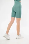 Yüksek Bel Biker Sporcu Şort – Mint Yeşil