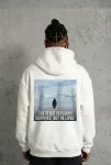 Siyah Oversize Hoodie – Sırt Baskılı Survivor Penguin Temalı