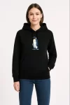 Oversize Hoodie - Sırt Baskılı Survivor Penguin Temalı