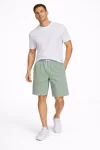 Erkek Pötikareli Şort – Beli Lastikli Bağcıklı