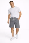 Erkek Pötikareli Şort – Beli Lastikli Bağcıklı