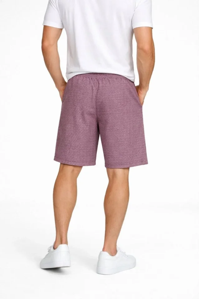 Erkek Pötikareli Şort – Beli Lastikli Bağcıklı Erkek Pötikareli Şort – Beli Lastikli Bağcıklı