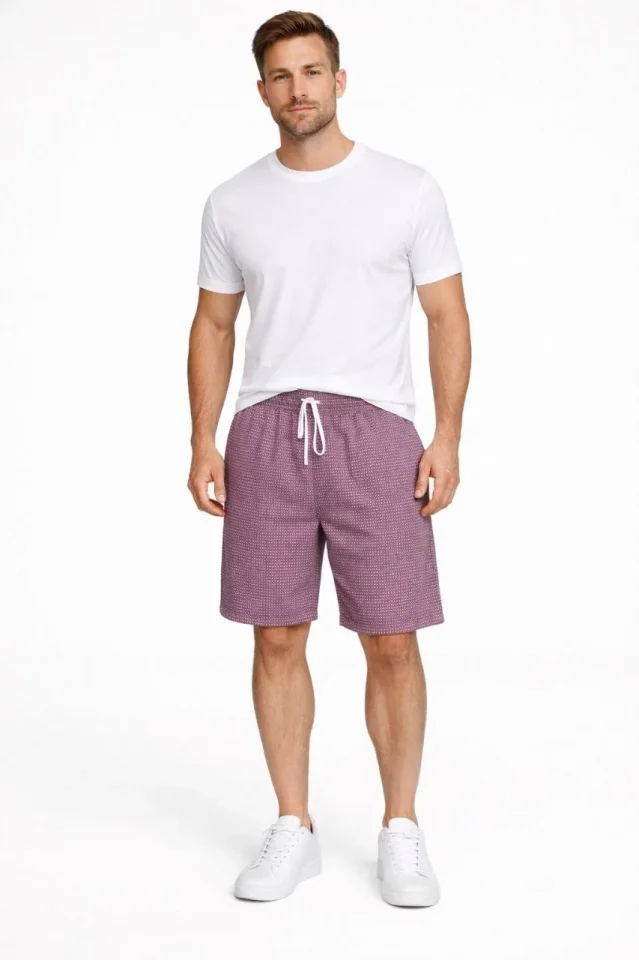 Rahat Kesim Günlük Yazlık Şort - Gül Kurusu Rahat Kesim Günlük Yazlık Şort - Gül Kurusu