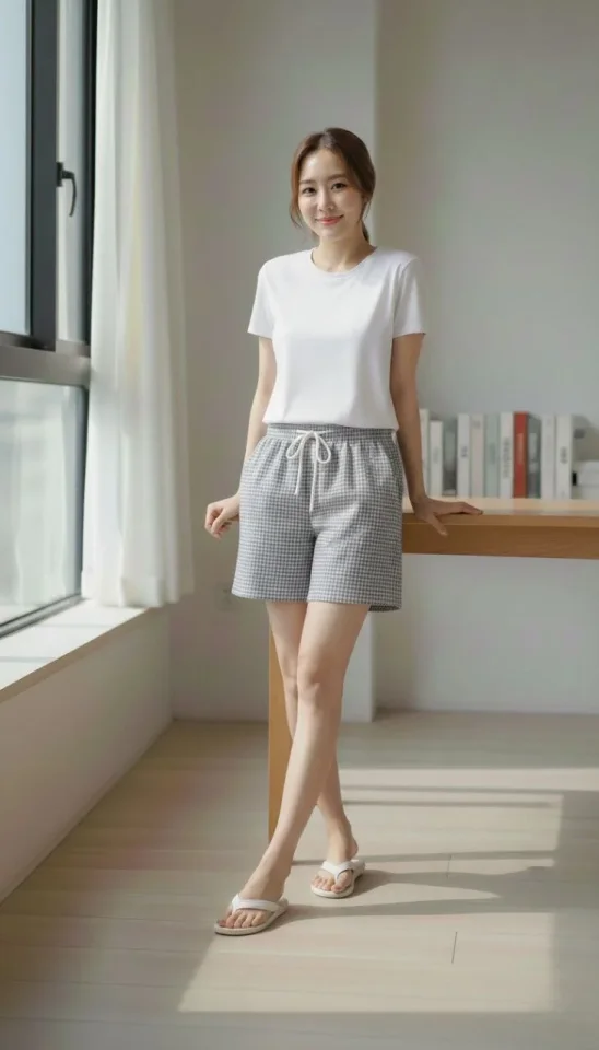 Rahat Kesim Günlük Yazlık Şort - Füme Rahat Kesim Günlük Yazlık Şort - Füme