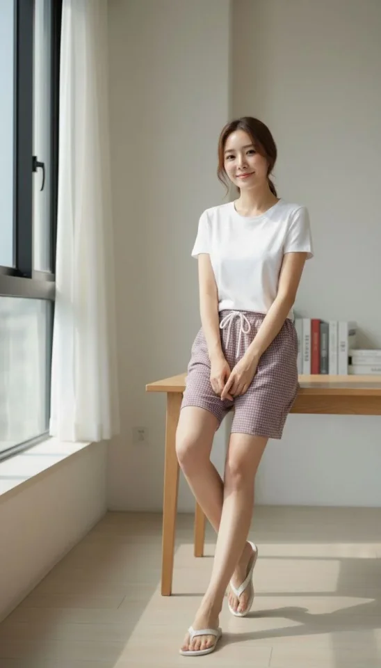 Rahat Kesim Günlük Yazlık Şort - Gül Kurusu Rahat Kesim Günlük Yazlık Şort - Gül Kurusu