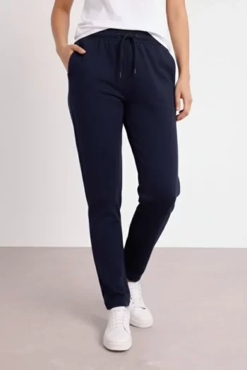 Düz Paça Beli Lastikli İpli Günlük Spor Eşofman Altı Rahat Fit - Lacivert