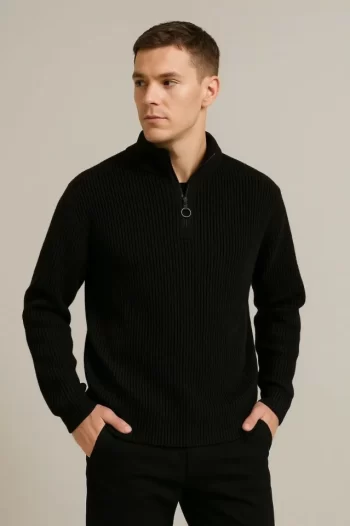 Erkek Fitilli Triko Kazak 3’lü Set – Mint Yeşili