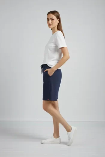 Dokuma Otoban Şort Beli Lastikli Bağcıklı