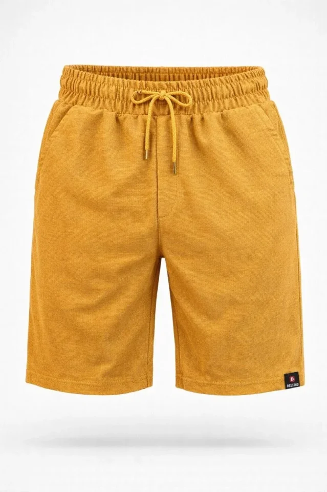 Erkek Otoban Dokuma Şort Beli Lastikli Bağcıklı Erkek Otoban Dokuma Şort Beli Lastikli Bağcıklı