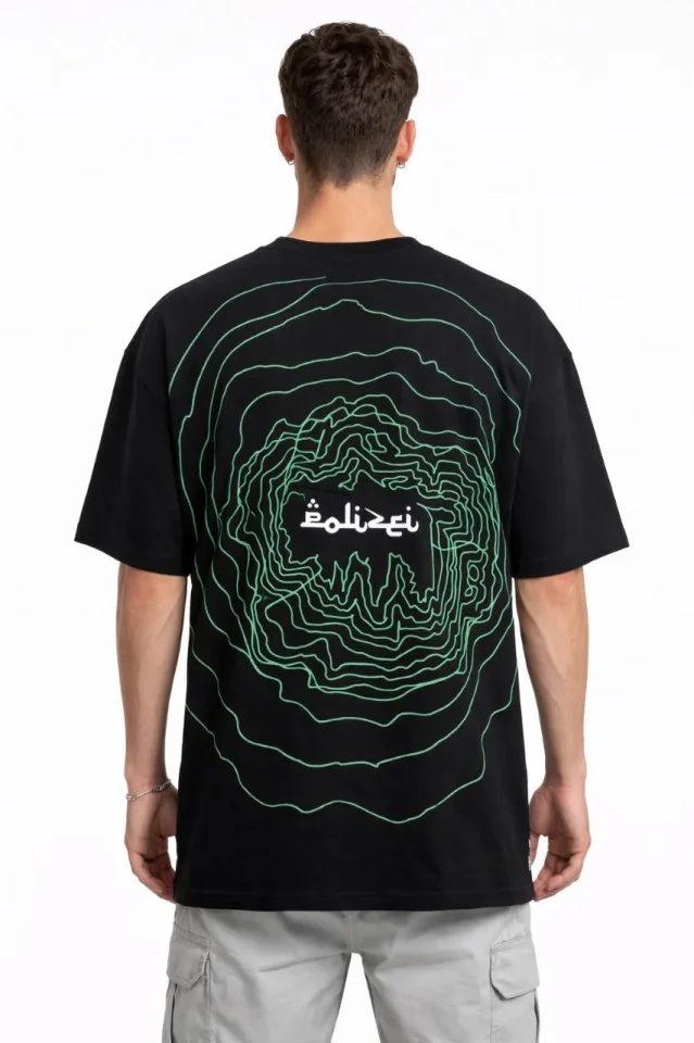 Erkek Bisiklet Yaka Baskılı Kısa Kollu Tişört Streetwear Günlük Basic Pamuklu T-shirt - Siyah Erkek Bisiklet Yaka Baskılı Kısa Kollu Tişört Streetwear Günlük Basic Pamuklu T-shirt - Siyah